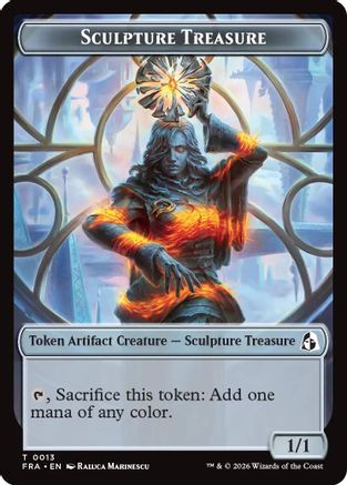 Image of Sculpture Treasure // Beast Double-Sided Token (FRA-13 // 8) - Reality Fracture Foil