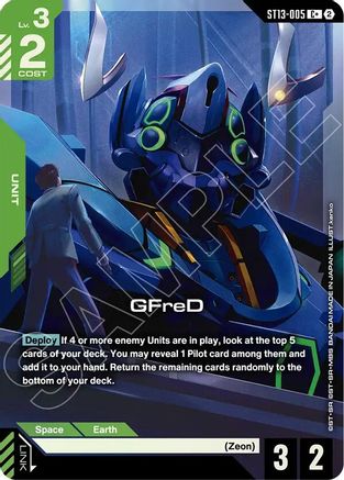 Image of GFreD (C+) (ST13-005) - Starter Deck 13 Silent Barrage Holofoil