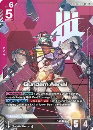 Image of Gundam Aerial (LR+) (ST13-006) - Starter Deck 13 Silent Barrage Holofoil