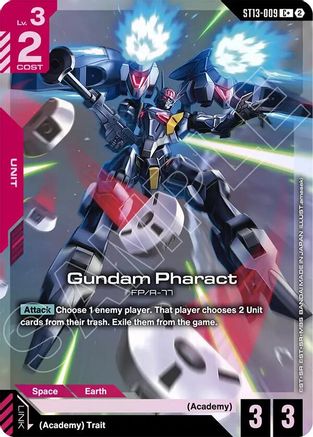 Image of Gundam Pharact (C+) (ST13-009) - Starter Deck 13 Silent Barrage Holofoil