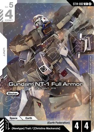 Image of Gundam NT-1 Full Armor (C+) (ST14-002) - Starter Deck 14 Heavy Dominion Holofoil