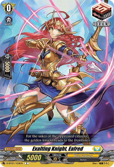 Image of Exalting Knight, Eafred (D-BT01/103EN) [Genesis of the Five Greats]