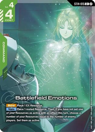 Image of Battlefield Emotions (C+) (ST14-015) - Starter Deck 14 Heavy Dominion Holofoil
