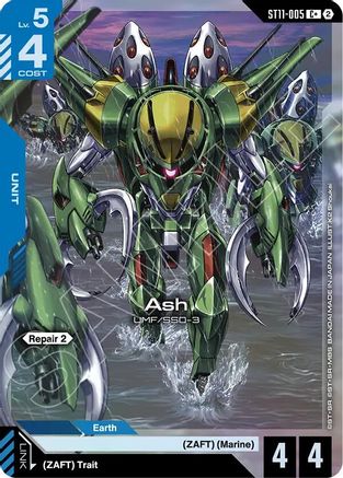 Image of Ash (C+) (ST11-005) - Starter Deck 11 Aquatic Assault Holofoil