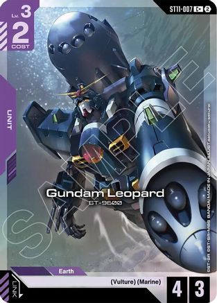 Image of Gundam Leopard (C+) (ST11-007) - Starter Deck 11 Aquatic Assault Holofoil