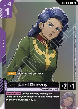 Image of Loni Garvey (C+) (ST11-012) - Starter Deck 11 Aquatic Assault Holofoil