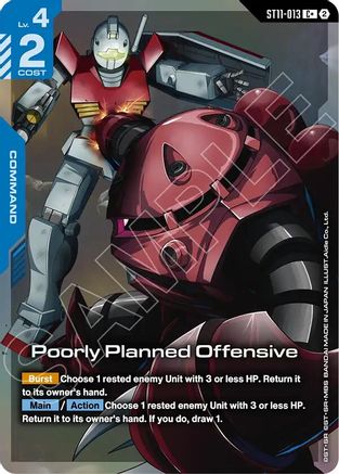 Image of Poorly Planned Offensive (C+) (ST11-013) - Starter Deck 11 Aquatic Assault Holofoil