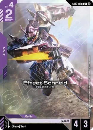 Image of Efreet Schneid (C+) (ST12-008) - Starter Deck 12 Raging Onslaught Holofoil