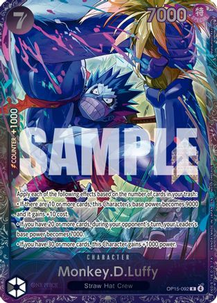 Image of Monkey.D.Luffy (Treasure Cup August 2026) (OP15-092) - One Piece Promotion Cards Foil