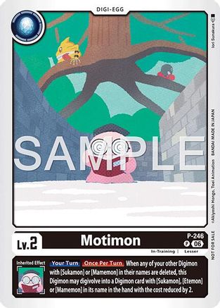 Image of Motimon (Official Store Tournament 2026 Vol. 4 Participant) (P-246) - Digimon Promotion Cards