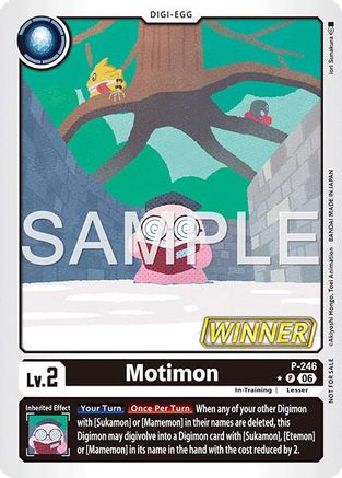Image of Motimon (Official Store Tournament 2026 Vol. 4 Winner) (P-246) - Digimon Promotion Cards Foil