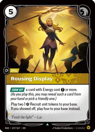 Image of Rousing Display (127/167) - Radiance Foil