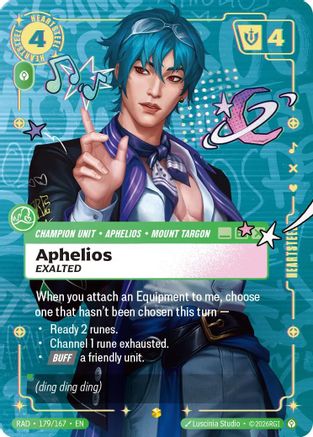 Image of Aphelios, Exalted (Showcase) (179/167) - Radiance Foil