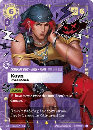 Image of Kayn, Unleashed (Showcase) (182/167) - Radiance Foil