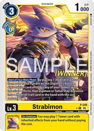 Image of Strabimon (Official Store Tournament 2026 Vol. 4 Winner) (P-249) - Digimon Promotion Cards Foil