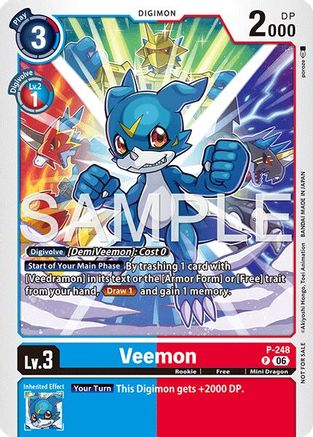 Image of Veemon (Official Store Tournament 2026 Vol. 4 Participant) (P-248) - Digimon Promotion Cards