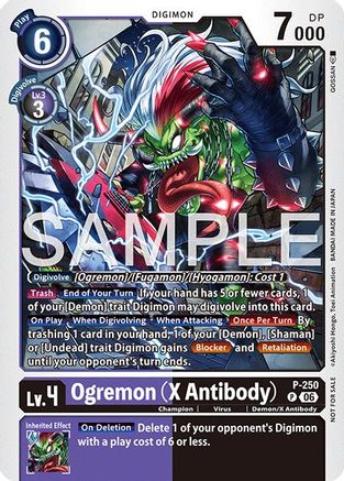 Image of Ogremon (X Antibody) (Official Store Tournament 2026 Vol. 4 Participant) (P-250) - Digimon Promotion Cards
