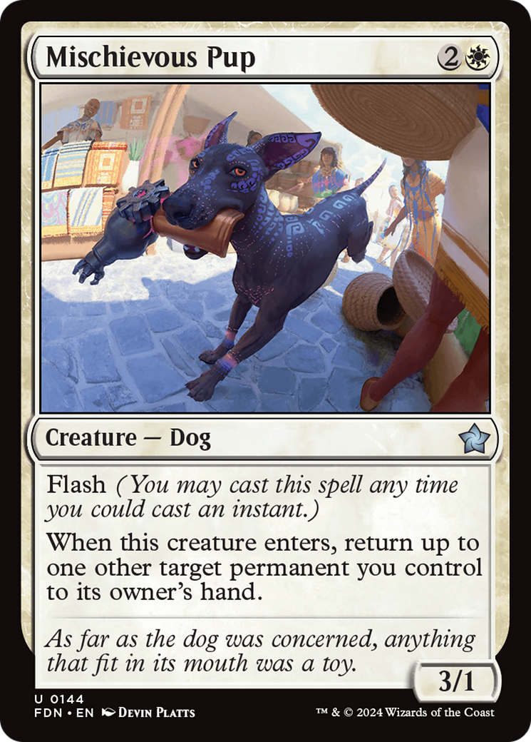 Image of Mischievous Pup [Foundations]