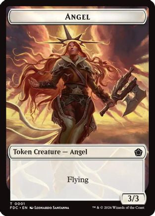 Image of Angel (0001) // Myr Double-Sided Token (FDC-1 // 15) - Commander: Foundations Foil