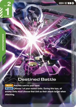 Image of Destined Battle (Store Tournament Participation Pack 06) (GD04-107) - Gundam Promotional Cards Holofoil