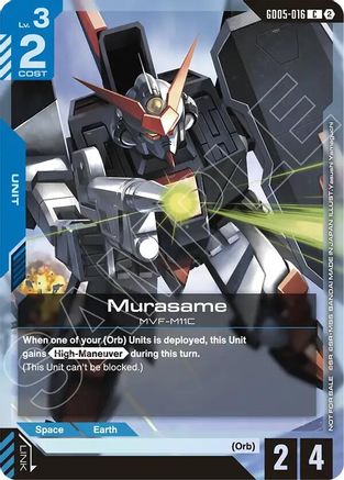 Image of Murasame (Store Tournament Participation Pack 06) (GD05-016) - Gundam Promotional Cards Holofoil