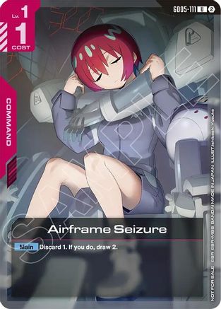 Image of Airframe Seizure (Store Tournament Participation Pack 06) (GD05-111) - Gundam Promotional Cards Holofoil