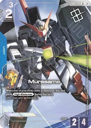 Image of Murasame (Store Tournament Winner Pack 06) (GD05-016) - Gundam Promotional Cards Holofoil