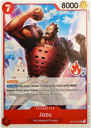 Image of Jozu (Ace Deck) (OP16-007) - Set Sail Deck Set