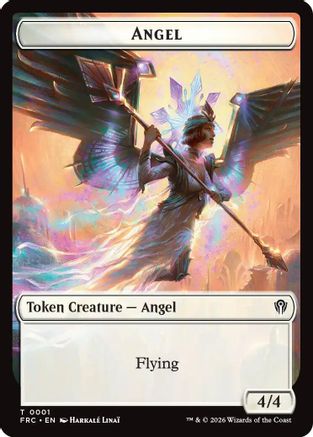 Image of Angel // Myr Double-Sided Token (FRC-1 // 15) - Commander: Reality Fracture Foil