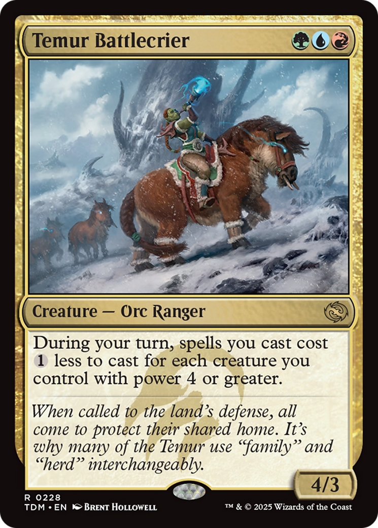 Image of Temur Battlecrier [Tarkir: Dragonstorm]