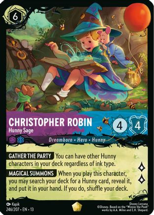Image of Christopher Robin - Hunny Sage (246/207) - Illumineers Quest The Great Hunny Rescue Cold Foil