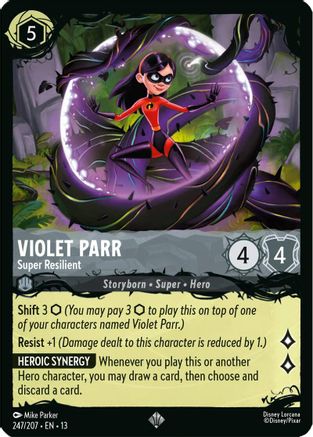 Image of Violet Parr - Super Resilient (247/207) - Illumineers Quest The Great Hunny Rescue Cold Foil