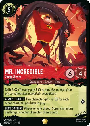 Image of Mr. Incredible - Super Strong (243/204) - Illumineers Quest The Great Hunny Rescue Cold Foil