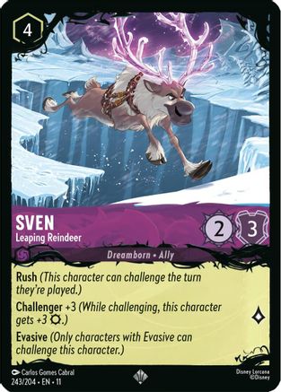 Image of Sven - Leaping Reindeer (243/204) - Illumineers Quest The Great Hunny Rescue Cold Foil