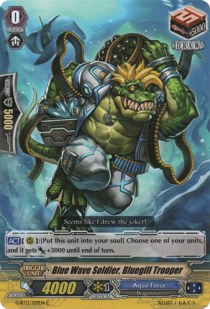 Image of Blue Wave Soldier, Bluegill Trooper (G-BT13/109EN) [Ultimate Stride]