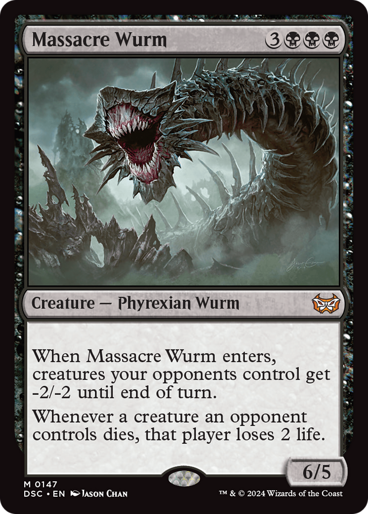 Image of Massacre Wurm [Duskmourn: House of Horror Commander]