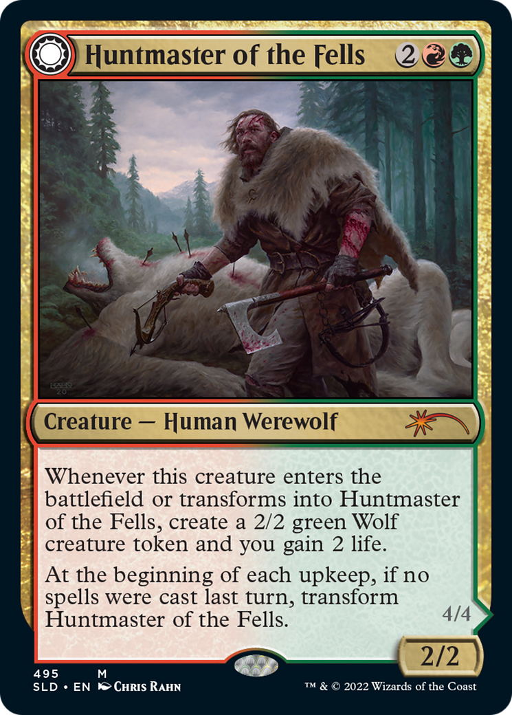Image of Huntmaster of the Fells // Ravager of the Fells [Secret Lair Drop Series]