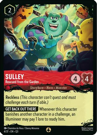 Image of Sulley - Rescued from the Garden (4/37) - Illumineers Quest The Great Hunny Rescue
