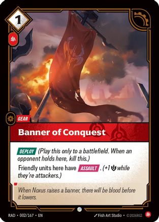 Image of Banner of Conquest (002/167) - Radiance Foil