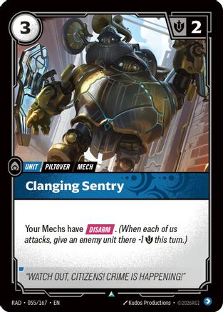 Image of Clanging Sentry (055/167) - Radiance Foil