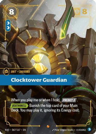 Image of Clocktower Guardian (067/167) - Radiance Foil