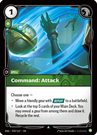 Image of Command: Attack (033/167) - Radiance Foil