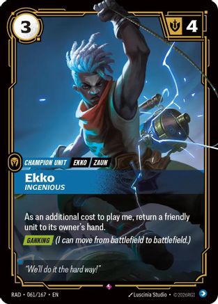 Image of Ekko, Ingenious (061/167) - Radiance Foil
