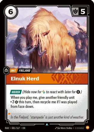 Image of Elnuk Herd (081/167) - Radiance Foil