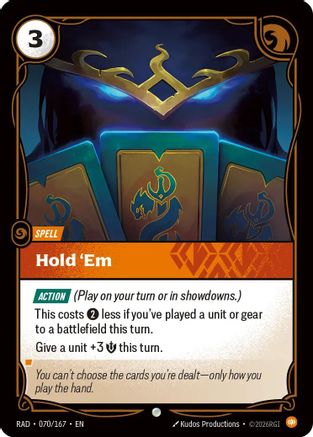 Image of Hold 'Em (070/167) - Radiance Foil