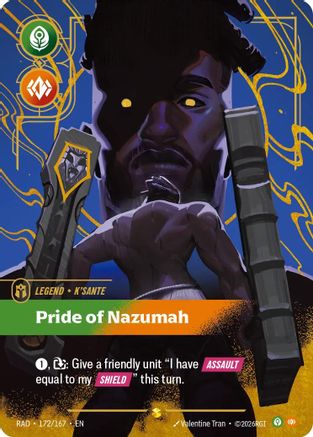 Image of K'Sante, Pride of Nazumah (Overnumbered) (172/167) - Radiance Foil