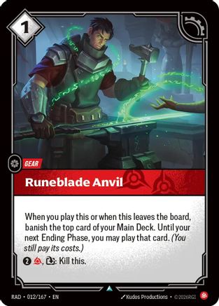 Image of Runeblade Anvil (012/167) - Radiance