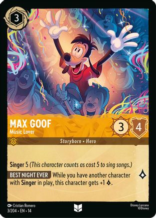 Image of Max Goof - Music Lover (3/204) - Hyperia City Cold Foil
