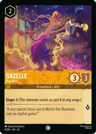 Image of Gazelle - Pop Diva (4/204) - Hyperia City Cold Foil