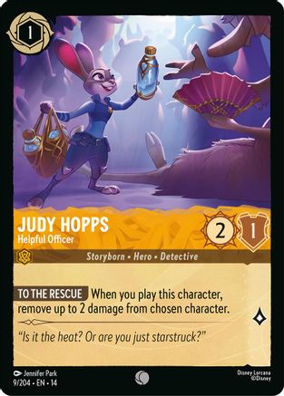 Image of Judy Hopps - Helpful Officer (9/204) - Hyperia City Cold Foil